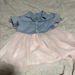 OshKosh B'gosh Denim and Pink Tulle Dress